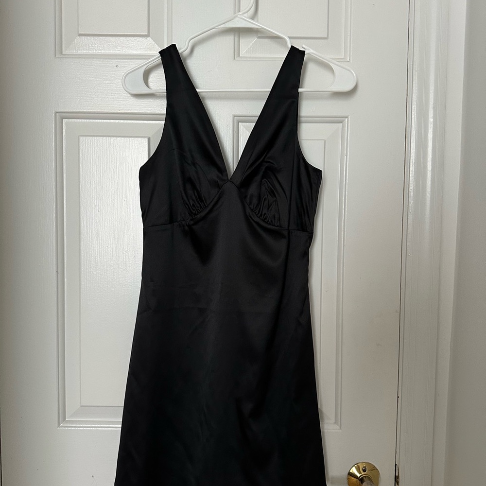 Windsor Black Satin Chemise